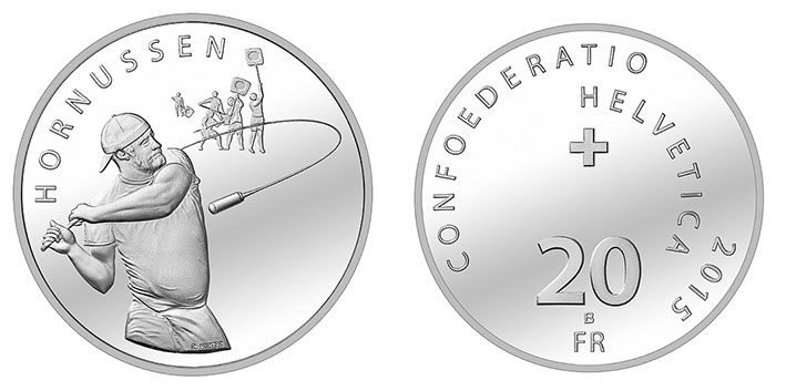 20 Franken Gedenkmünze 2015 Hornussen