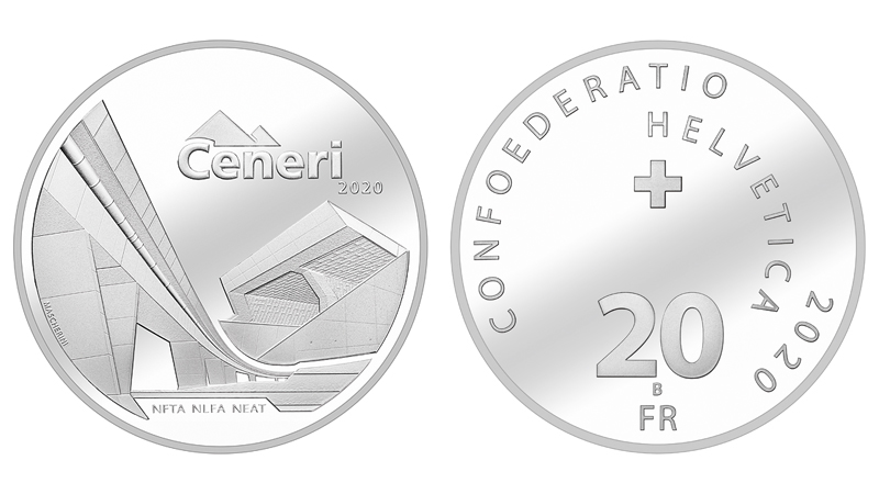 20 Franken Gedenkmünze 2020 NEAT Ceneri